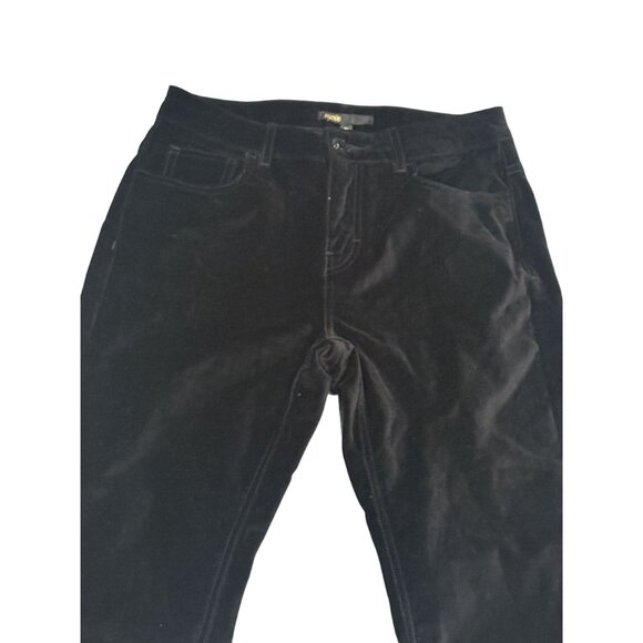 Maje Pramy Flare-Leg Velvet Pants in Black - Picture 4 of 7